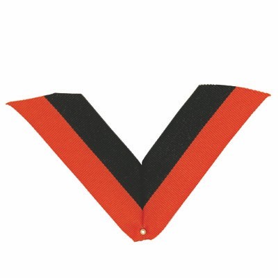 RP Series V-Neck Orange & Black Ribbon w/Eyelet