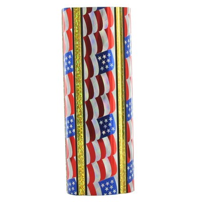 2-3/8" U.S. Flag Oval Plastic Column