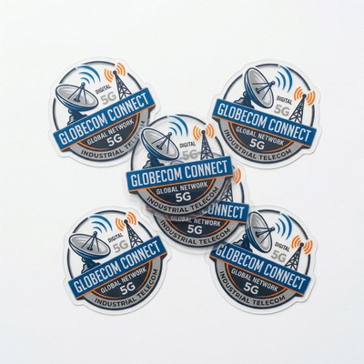 .004 Custom Shape Clear Gloss Vinyl / low tack adh face Decals (1 to 4 sq in) Full Color