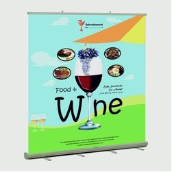 Standard Retractable Banner Stand Kit, Fabric (96" x 80")