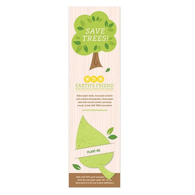 Save Trees Plantable Leaf Bookmarks