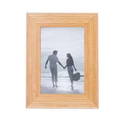 Bamboo Picture Frame For 4"x6" Photo