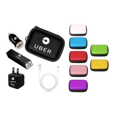 4" 1 Power Bank Travel Charger Kit