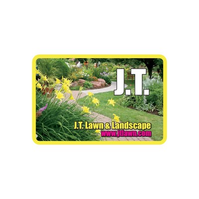 Rectangle Sticker | Round Corners | 3" x 4 1/2"| White Static | Static Back | Digital