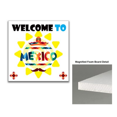 Foam 24X24 Paper Faced Foam Board. 3/16" Thick. Full Color