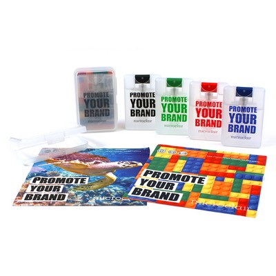 Classic Cloth Flat Travel Kit - 4-Color Process (7"x7")