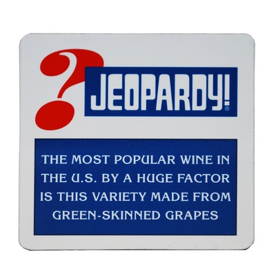 40 MIL 4/4 Solid Plastic Square Coaster