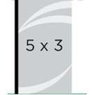 Custom 5' x 3' Vertical Flag (1 Side)