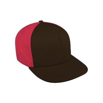 Contrast Back Brushed Hook & Loop Trucker Cap