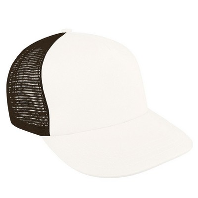 Contrast Mesh Back Brushed Front Snapback Trucker