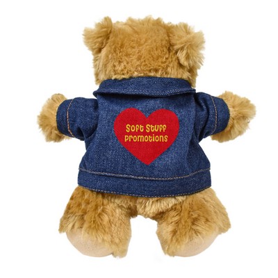 8.5" Standing Bailee Bear w/Jean Jacket