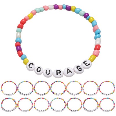Custom Alphabet Beaded Bracelets