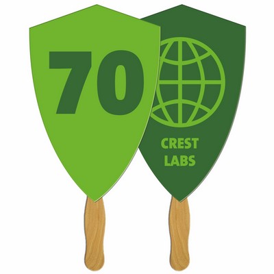 Crest Auction Sandwiched Hand Fan Full Color