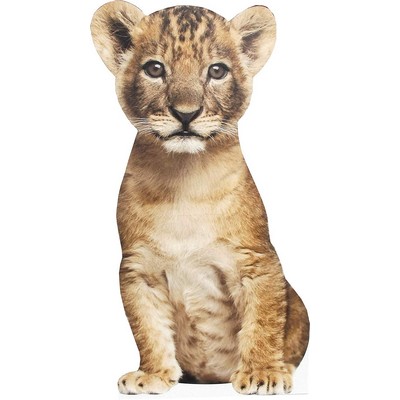 Lion Cub Animal Cardboard Cutout Stand Up| Standee Picture Poster Photo Print