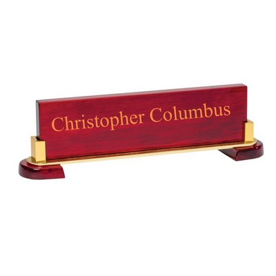 Rosewood Piano Finish & Metal Name Bar.