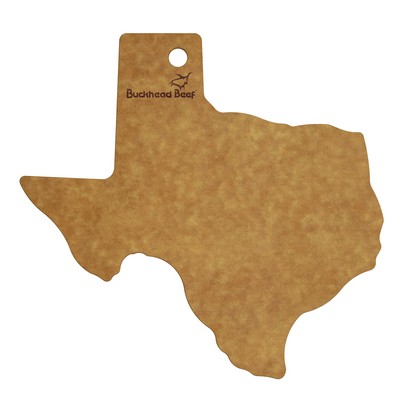 13 3/8" Vellum™ Texas Shaped Wood Paper Composite Serving & Cutting Board
