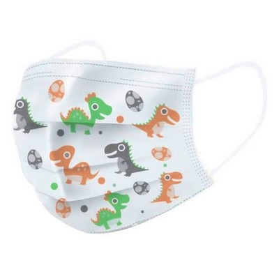 Children Masks with Dinosaur Design - 3 Ply (Case of 1000)