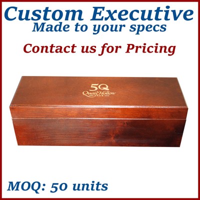 Custom Hinged Wooden Box / Custom Presentation Box
