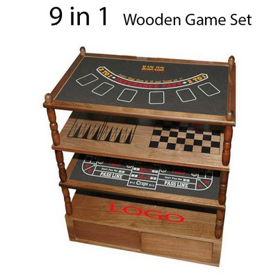 9" 1 Combo Game Table Set