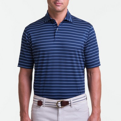 Fairway & Greene Men's Faxon Stripe Jersey Polo Shirt