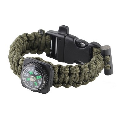 Multifunction Paracord Survival Bracelet W/ Fire Starter