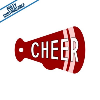 4X2.75" - Megaphone - Frp Gloss Bag Tag - 2-Sided - Strap Not Included