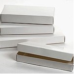 1 Lb. Everyday 1 Piece White Candy Box w/Triangle Window