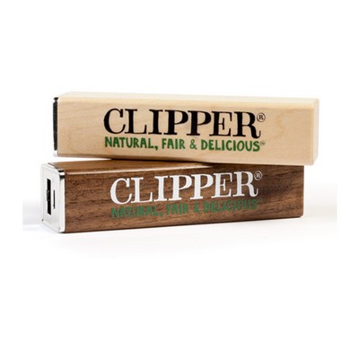 2600mAh Wood Power Bank Portable Charger