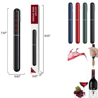 2-in-1 Portable Air Pressure Wine Opener with Foil Cutter