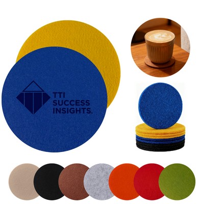 Round Felt Drink Coaster MOQ 50pcs
