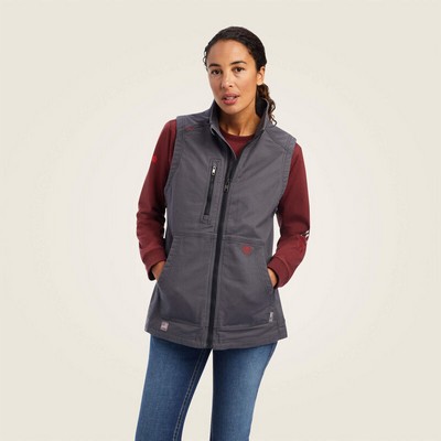 Ariat® FR Women's Iron Gray DuraLight Stretch Canvas Vest