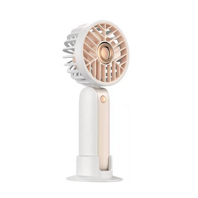 Rechargeable ABS Plastic Handheld Fan With Detachable Base
