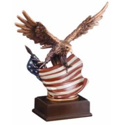 12" Eagle/Flag Bravery Award