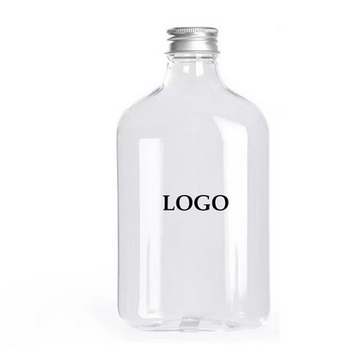 350ml Disposable Flat Plastic Bottle