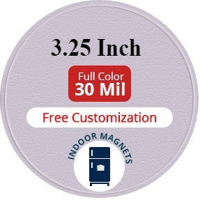 Magnet - 3.25" Diameter Circle - 30 Mil