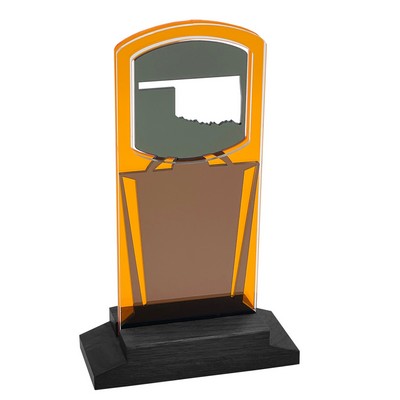 Oklahoma Award Black Wood Base