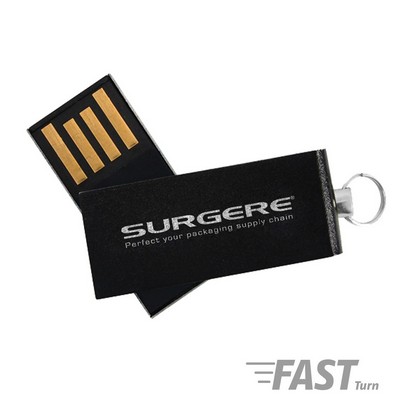 Willowbrook Black Aluminum Swivel USB