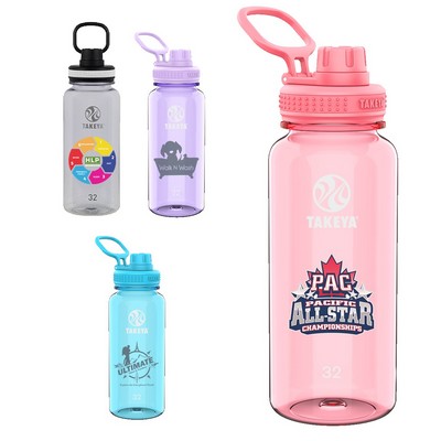 Takeya® 32 Oz. Tritan™ Bottle w/Spout Lid (Full Color Digital)