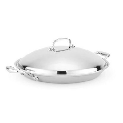 Heritage Steel 13.5" Paella Pan W Lid