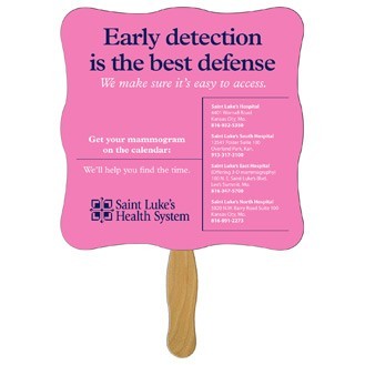 Wavy Hand Fan Full Color (1 Side only)