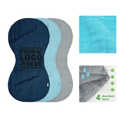 24 x 5" Muslin Burp Cloth