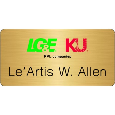 Colorgrave Plus 1.25"x3" Logo & 1 Line of Engraving