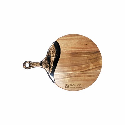 Acacia Cheese Paddle Black Ember