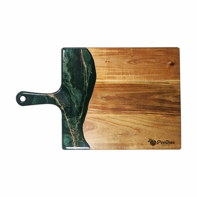 XL Acacia Cheeseboard Jade