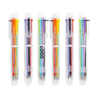 6" 1 Retractable Multicolor Ballpoint Pen