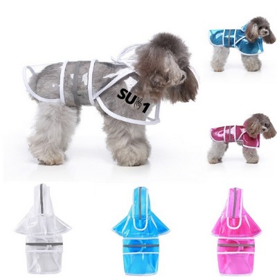 Clear Dog Rain Poncho