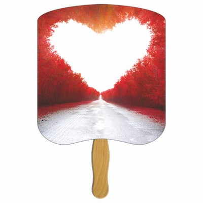 Path to Love Hand Fan Stock Graphic