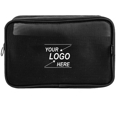 Large Travel Cosmetic Mesh Pouch
