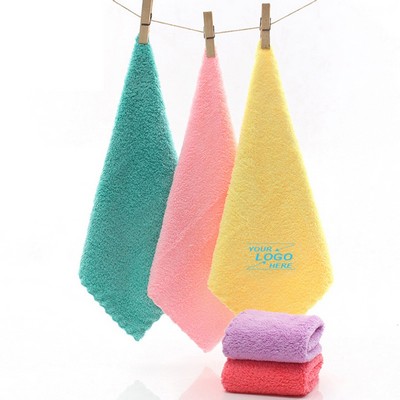 Square Coral Fleece Washcloth