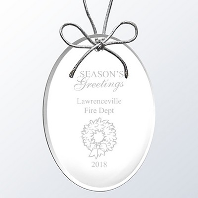 Acrylic Oval Ornament